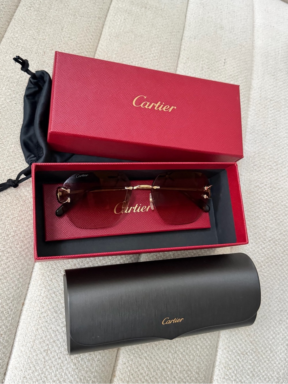 Cartier Rimless Sunglasses - Picture 2 of 13